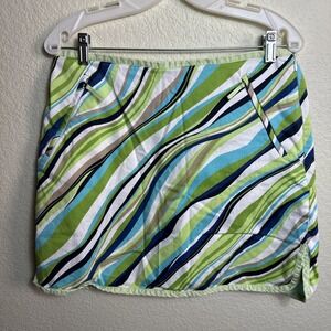Liz Golf Women's Skort‎ Size 14 Colorful Pockets Size Zip